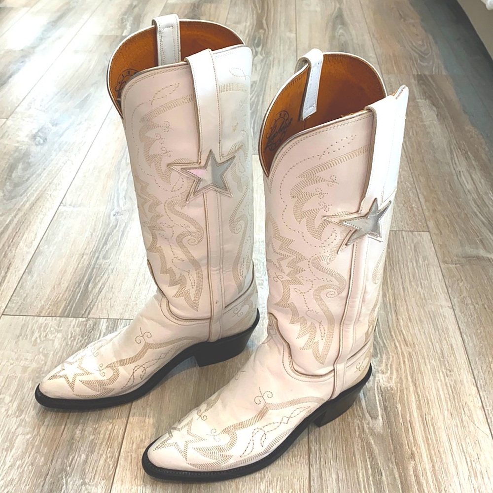Real leather Dallas Cowboy Cheerleader boots